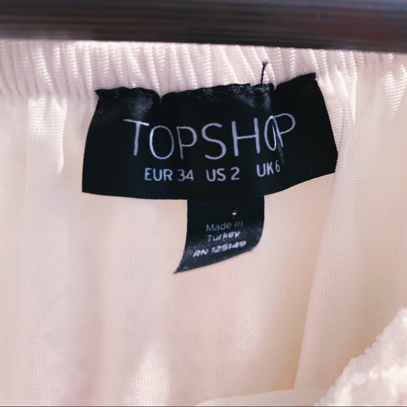 TOPSHOP White Bardot Top - Picture 3 of 3